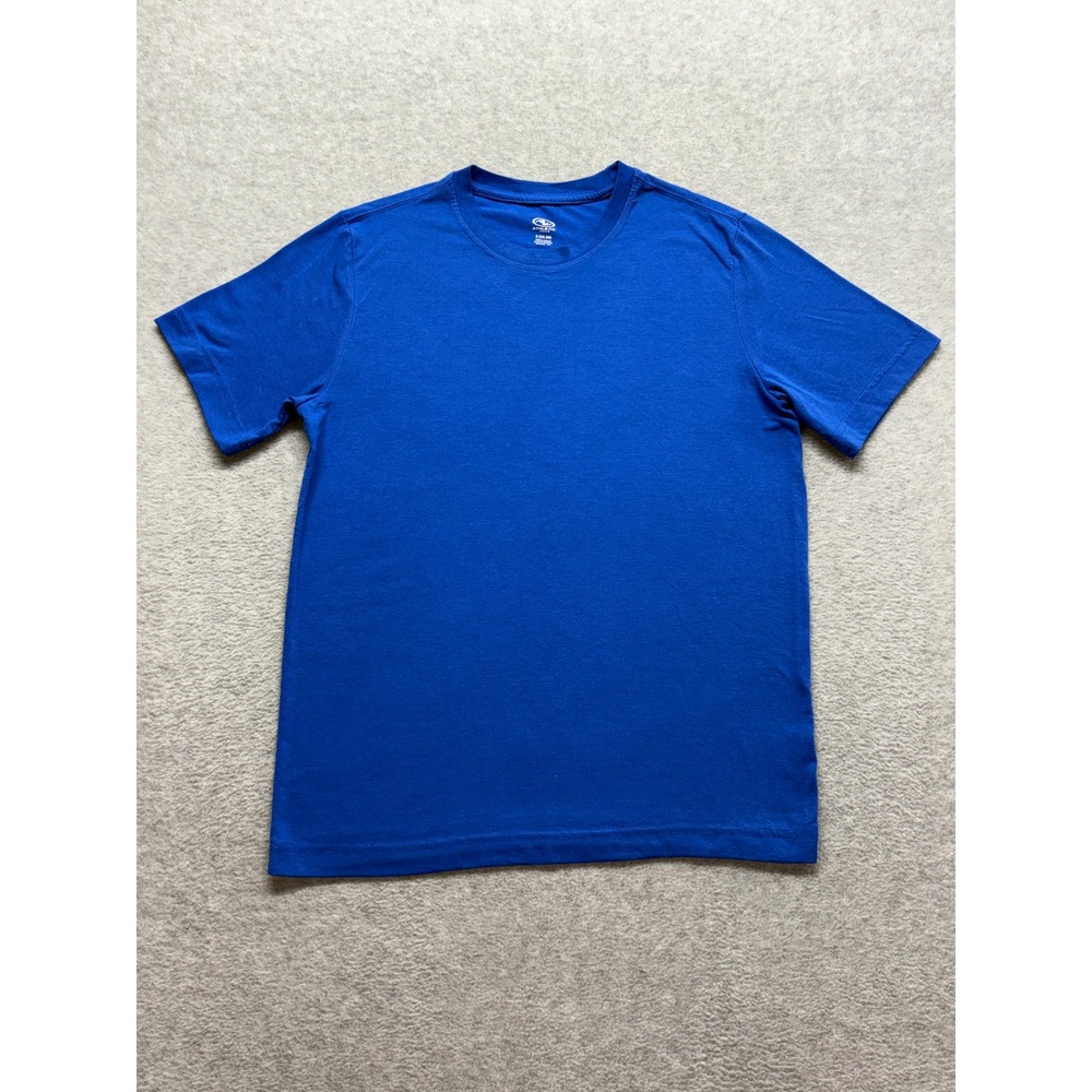 Athletic Works Mens Small Royal Blue Short Sleeve Crew Neck Tri-Blend T-Shirt